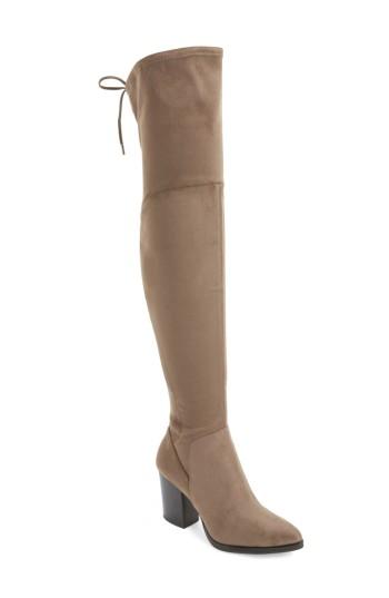 Women's Marc Fisher Ltd Adora Over The Knee Boot .5 M - Beige