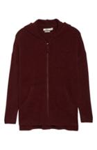 Women's Ugg Elyse Cashmere Zip Hoodie - Burgundy