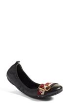 Women's Marc Jacobs Dolly Buckle Ballerina Flat Eu - Black