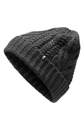 Women's The North Face Minna Cable Knit Beanie - Black