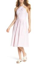 Women's Gal Meets Glam Collection Claire Stripe Halter Dress - Pink