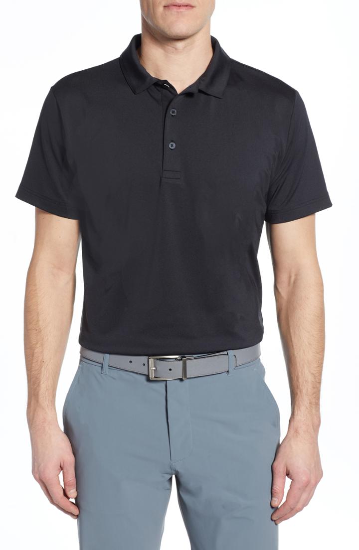 Men's Mizzen+main Phil Mickelson Regular Fit Performance Golf Polo - Black