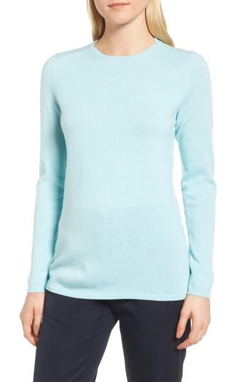 Women's Nordstrom Signature Cashmere Pullover - Blue