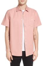 Men's Obey Keble Ii Woven Shirt - Pink