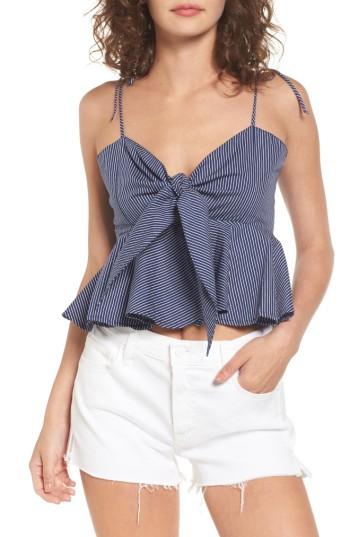 Women's Faithfull The Brand Pina Colada Tie Peplum Camisole - Blue