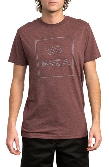 Men's Rvca Pinner All The Way Graphic T-shirt - Burgundy