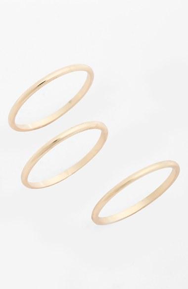 Junior Women's Bp. Thin Bar Midi Rings (set Of