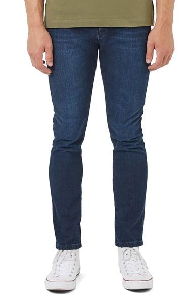Men's Topman Stretch Skinny Fit Jeans X 32 - Blue