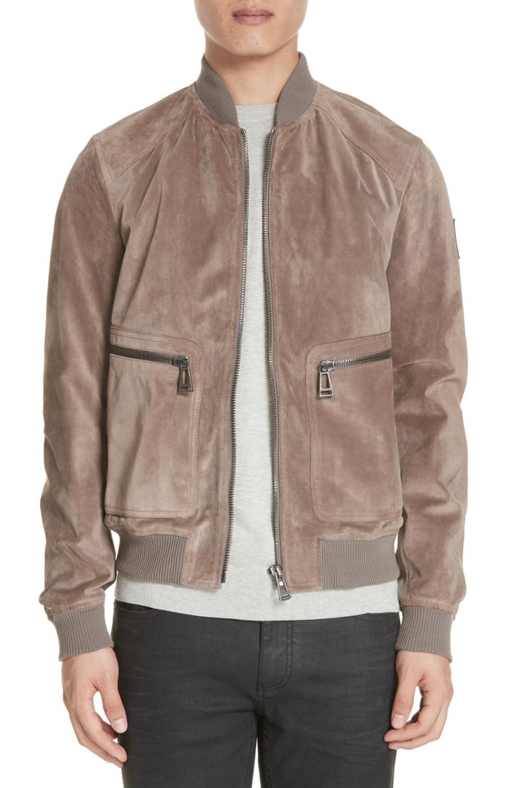 Men's Belstaff Winswell Suede Jacket Eu - Brown