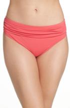 Women's Tommy Bahama 'pearl' High Waist Bikini Bottoms - Coral