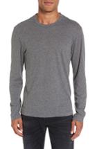 Men's James Perse Melange Knit Long Sleeve T-shirt (xl) - Black