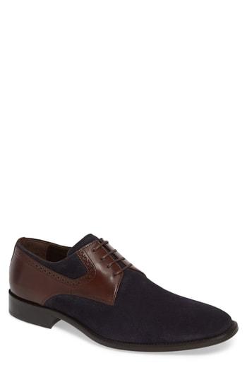 Men's J & M 1850 Maxwell Plain Toe Derby M - Blue
