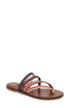 Women's Tory Burch Patos Embroidered Thong Sandal