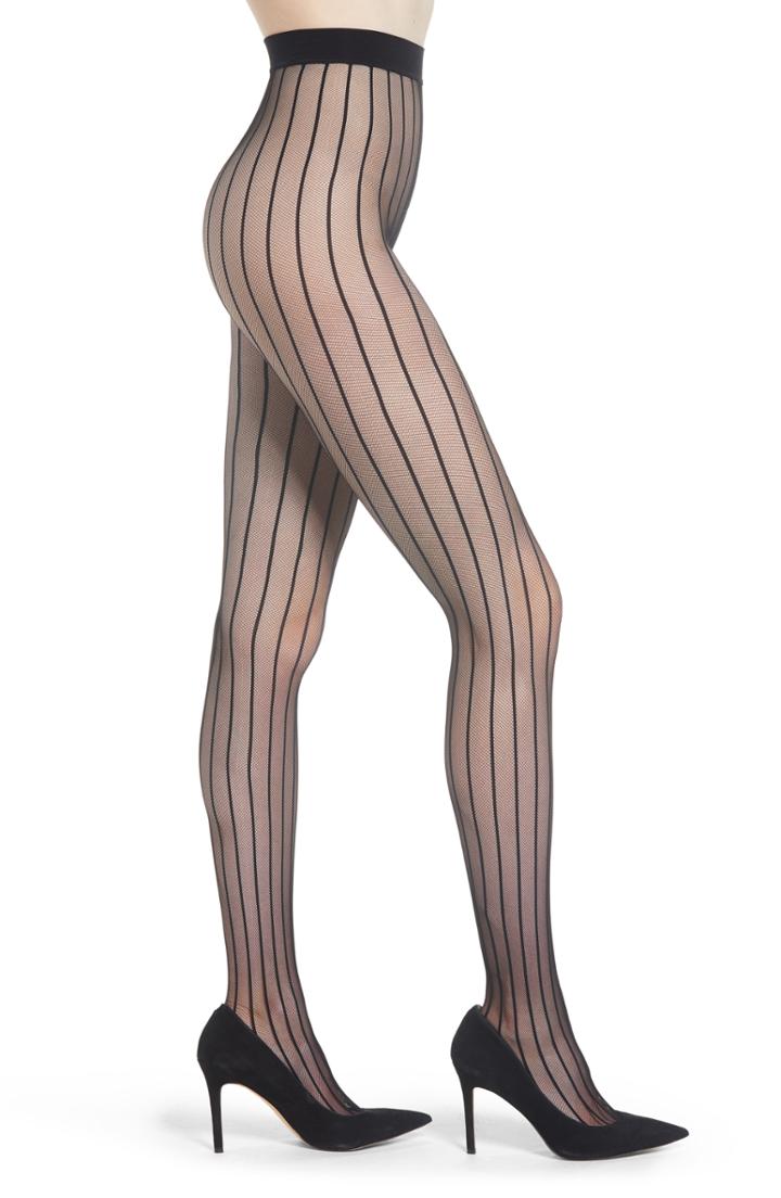 Women's Dkny Modern Lines Tights - Black