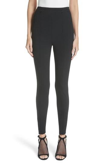 Women's Alexander Wang Zip Detail Leggings - Black