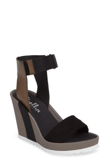 Women's Shellys London Kayleigh Wedge Sandal Eu - Black