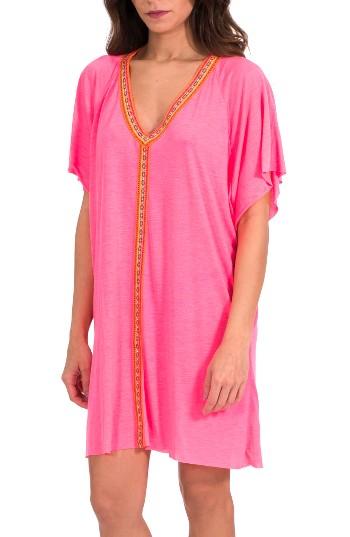 Women's Pitusa Abaya Cover-up Minidress, Size - Pink