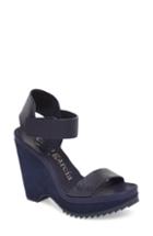 Women's Pedro Garcia Vida Platform Wedge Sandal Us / 36eu - Blue