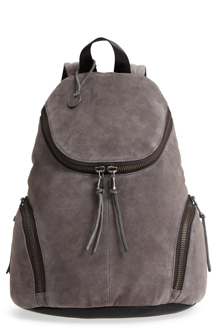 Men's John Varvatos Star Usa Brooklyn Suede Backpack - Black