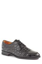 Men's Zelli 'verona' Genuine Crocodile Apron Toe Derby