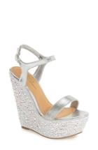 Women's Lauren Lorraine 'pari' Platform Wedge M - Metallic
