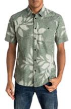 Men's Quiksilver Sunburst Print Shirt - Green