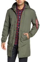 Men's Alpha Industries M-47 Faux Shearling Reversible Jacket - Green