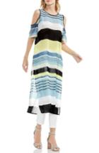 Women's Vince Camuto Cold Shoulder Long Top - Blue