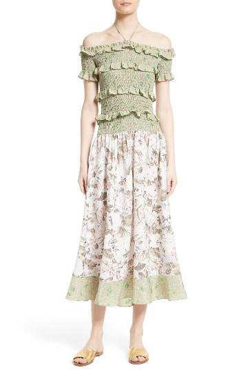Women's Rebecca Taylor Off The Shoulder Maxi Dress