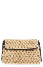 Mar Y Sol 'dani' Woven Raffia Flap Clutch -