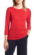 Women's 1901 Stripe Cotton Sweater - Red