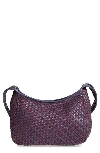 Robert Zur Small Delia Woven Leather Hobo - Purple