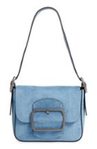 Tory Burch Small Sawyer Suede Shoulder Bag - Blue