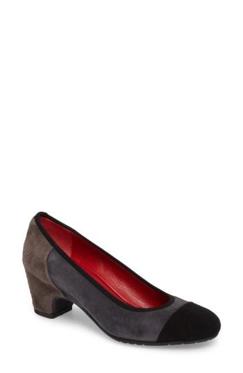Women's Sesto Meucci Hollis Colorblock Pump M - Grey