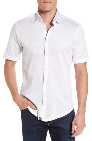Men's Stone Rose Light Flame Knit Shirt - White