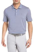 Men's Vineyard Vines Kennedy Stripe Golf Polo - Grey