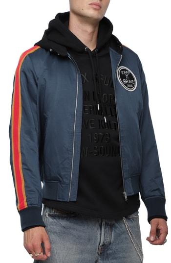 Men's Diesel J-eldert Bomber Jacket - Blue