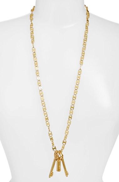 Women's Tory Burch Key Pendant Necklace