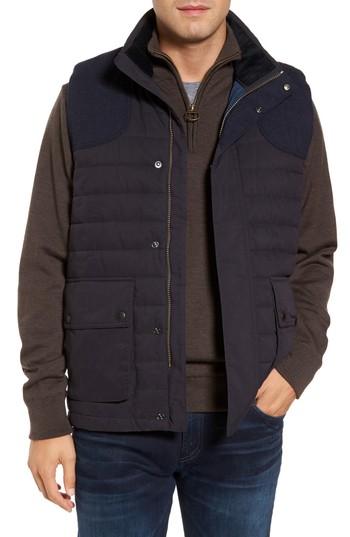 Men's Barbour Bradford Baffle Quilt Vest, Size - Blue