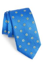 Men's Calibrate Cloisters Neat Silk Tie, Size - Blue