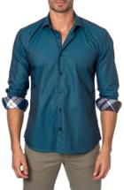 Men's Jared Lang Trim Fit Solid Sport Shirt - Blue