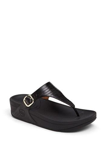 Women's Fitflop 'the Skinny(tm)' Flip Flop M - Black