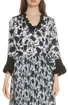 Women's Ba & Sh Malawi Tumbling Blossoms Silk Georgette Blouse