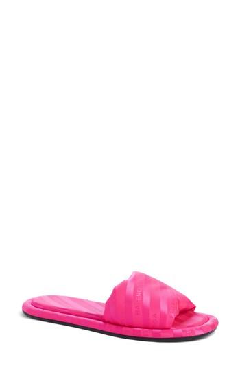 Women's Balenciaga Stripe Slide Sandal Us / 36eu - Pink