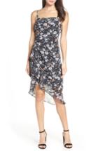 Women's Lenon Ruched High/low Chiffon Dress - Blue