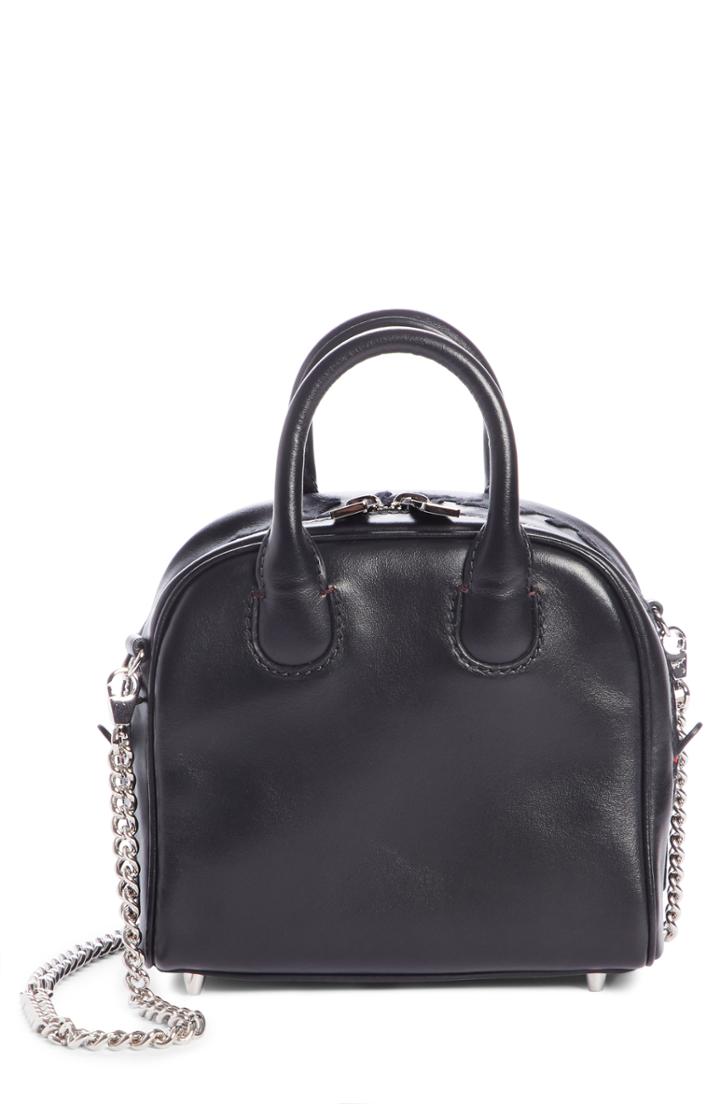 Christian Louboutin Marie Jane Nano Leather Satchel - Black