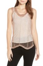 Women's Sentimental Ny Chain Mesh Sleeveless Top