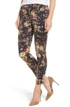 Women's Jen7 Dark Floral Ankle Skinny Jeans - Blue