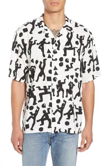 Men's Carhartt Work In Progress World Party Woven Shirt - White