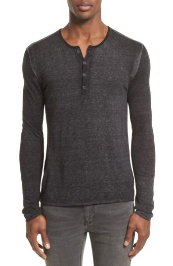 Men's John Varvatos Collection Silk Blend Henley
